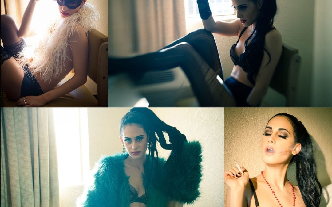 Woman boudoir photoshoot In Los Angeles